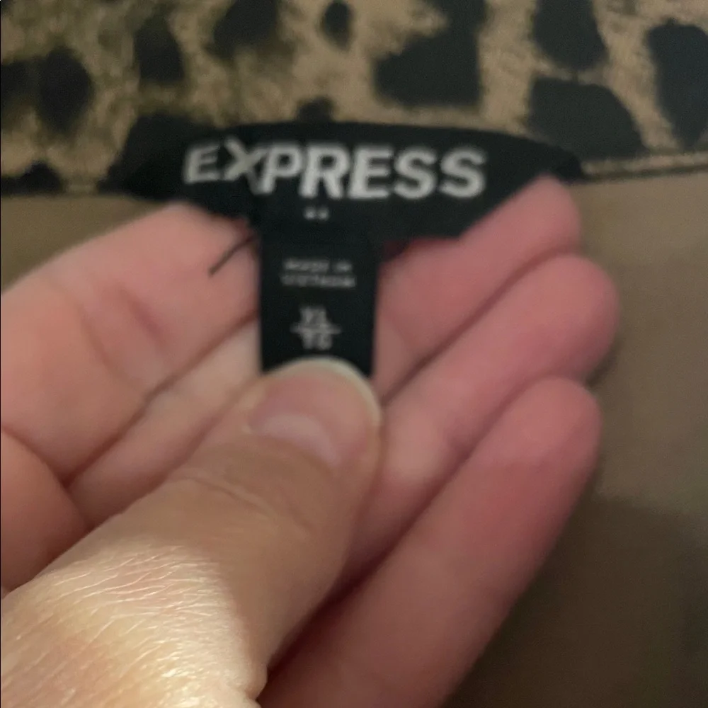 Express Animal Print Jean Jacket - Picture 2 of 5